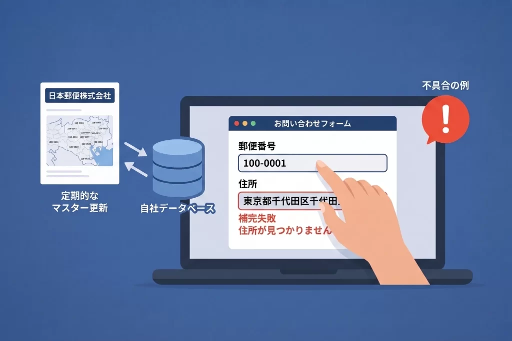 郵便番号マスターの更新